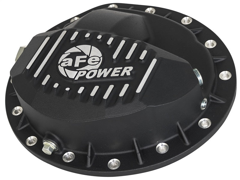 aFe Pro Series Rear Differential Cover Black w/ Machined Fins GM Trucks 99 46-70372 Photo - Primary