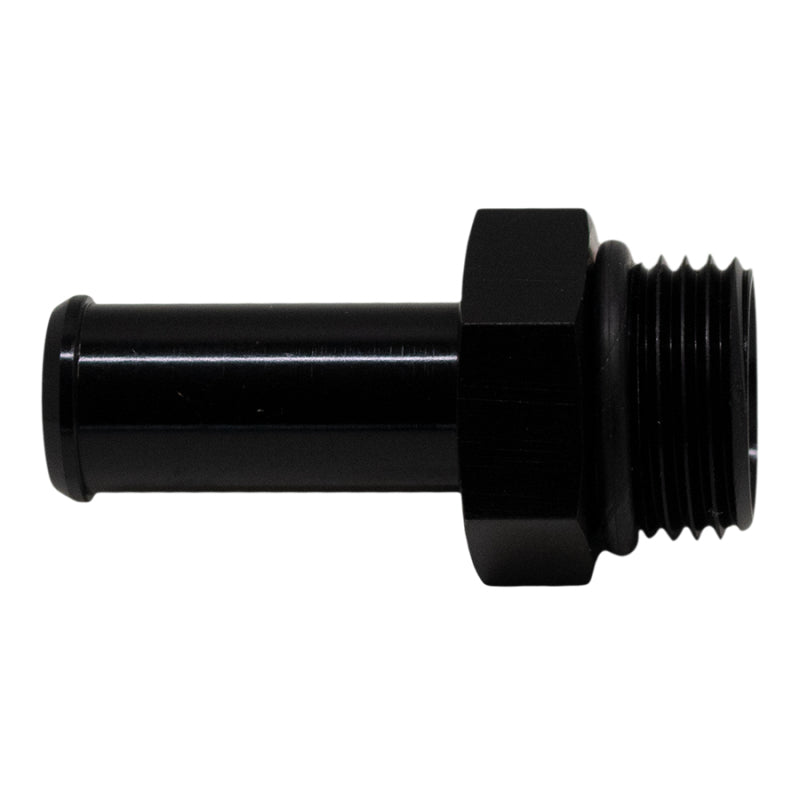 DeatschWerks 8AN ORB Male to 1/2in Male Barb Fitting (Incl O-Ring) - Anodized Matte Black 6-02-0508-B 6-02-0508-B Photo - Primary