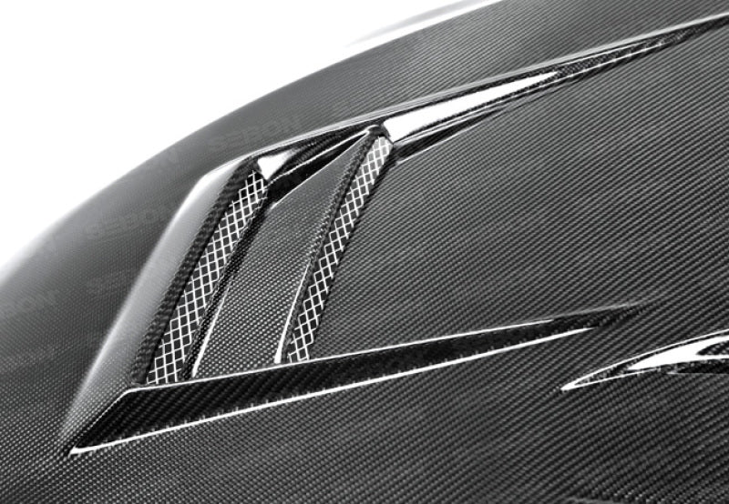 Seibon 08-12 Mitsubishi Evo X Carbon Fiber Hood HD0809MITEVOX-DV Photo - Primary