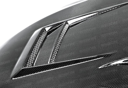 Seibon 08-12 Mitsubishi Evo X Carbon Fiber Hood HD0809MITEVOX-DV Photo - Primary