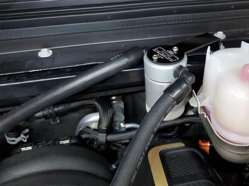 J&L 2021-2022 Jeep Wrangler 392 Oil Seperator 3.0 Passenger Side - Clear Anodized 3072P-C 3072P-C Photo - Mounted