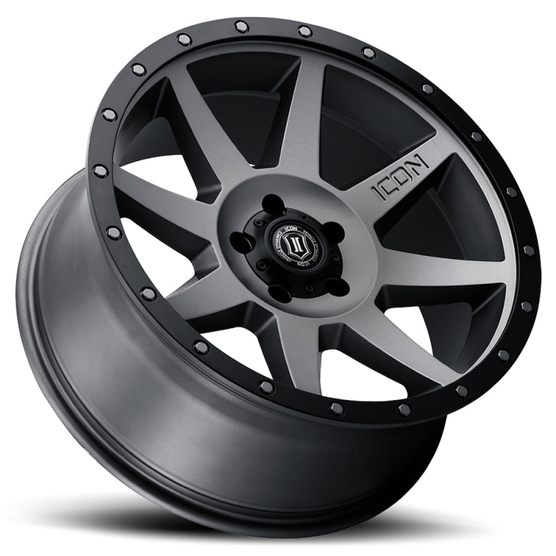 ICON Rebound 20x9 5x150 16mm Offset 5.625in BS Titanium Wheel 1820905556TT 1820905556TT Photo - Unmounted