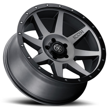 ICON Rebound 20x9 5x150 16mm Offset 5.625in BS Titanium Wheel 1820905556TT 1820905556TT Photo - Unmounted