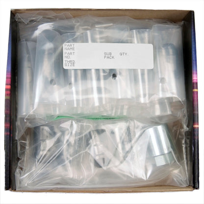 McGard 5 Lug Hex Install Kit w/Locks (Cone Seat Nut / Bulge) M12X1.5 / 3/4 Hex / 1.45in. L - Black 84538 84538 Photo - in package