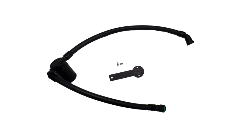 J&L 19-24 Chevy Silverado/GMC Sierra 1500 2.7L Passenger Side Oil Separator 3.0 - Black Anodized 3093P-B 3093P-B Photo - Primary