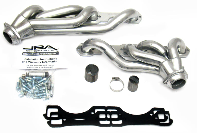 JBA 87-91 Chevrolet Blazer 5.0L/5.7L w/o A.I.R. 1-5/8in Primary Silver Ctd Cat4Ward Header 1830S-4JS 1830S-4JS Photo - Primary