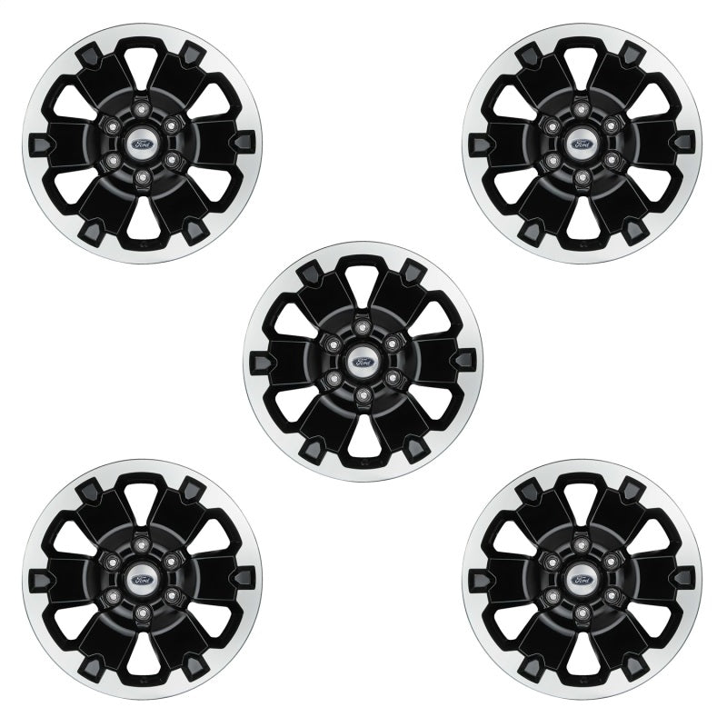 Ford Racing 21-22 Bronco 18in Black Machined Face Wheel Kit M-1007K-BB5 M-1007K-BB5 Photo - Unmounted