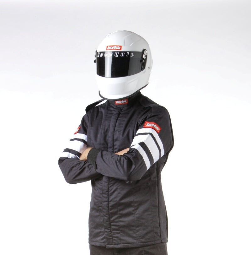 Racequip 120 Series Racing Suit; Jacket ONLY; SFI-5 Certified; Black / 2X-Large 121007 Photo - Primary