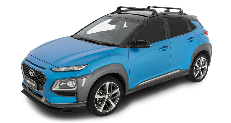 Rhino-Rack 18-22 Hyundai Kona 1st Gen 5 Door SUV w/Flush Rails Vortex RVP 2 Bar Roof Rack - Black RVP69 RVP69 Photo - Primary