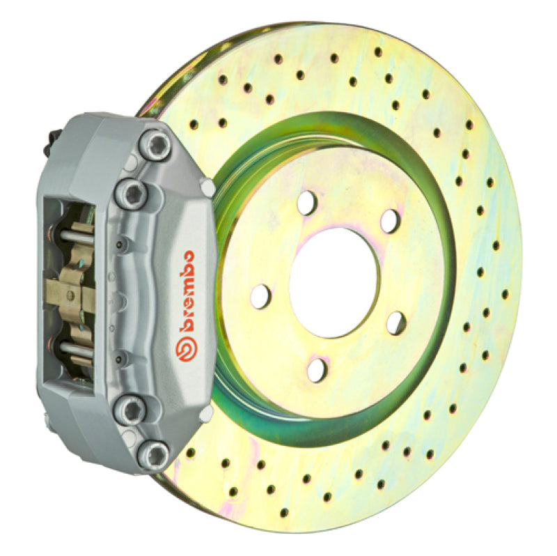 Brembo GT Brake Kit BMW M3 Front E30 87-91 Drilled Rotors Silver Calipers 1A4.6003A3 Photo - Primary