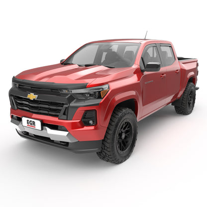EGR 16-24 Nissan Titan XD Superguard Hood Guard - Matte Black 309595 309595 Photo - Mounted