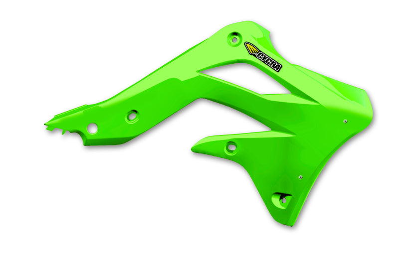 Cycra 12-15 Kawasaki KX450F Radiator Shroud Green 1CYC-1866-72 1CYC-1866-72 Photo - Primary