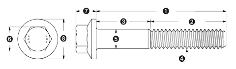 ARP M8 x 1.25 x 115 Hex Black Oxide Bolts (5/pkg) 661-1019 661-1019 User 1