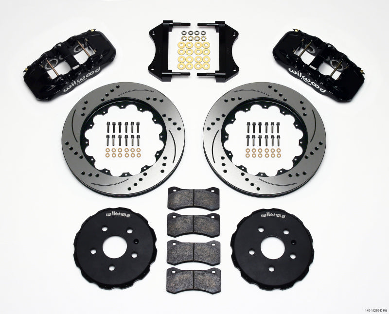 Wilwood AERO6 Front Hat Kit 14.25 Drilled 2010-2015 Camaro 140-11269-D 140-11269-D Photo - Primary