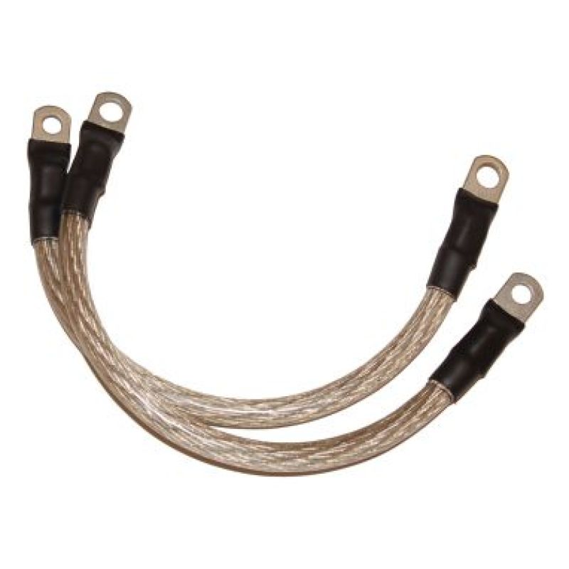 NAMZ Battery Cables 9in. Clear (1/4in. & 5/16in. Lugs) - Pair NBC-C09 NBC-C09 Photo - Primary
