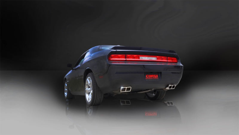 Corsa Performance 11-13 Dodge Challenger R/T 5.7L V8 Polished Xtreme Cat-Back Exhaust 14529 Photo - Mounted