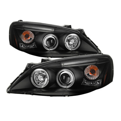 Spyder Pontiac G6 2/4DR 05-08 Projector Headlights LED Halo LED Blk PRO-YD-PG605-HL-BK 5011596 5011596 Photo - Primary