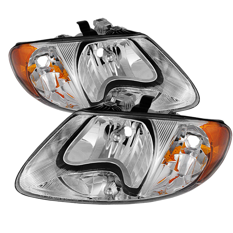 SPYDER Xtune Chrysler Voyager & Grand Voyager 01-03 Crystal Headlights Chrome HD-JH-DCA01-AM-C 9024894 9024894 Photo - Primary