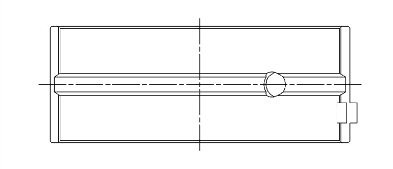 ACL Race Series Main Bearings Toyota 3SGTE Race Series Size: STD 5M8361H-STD Technical Drawing