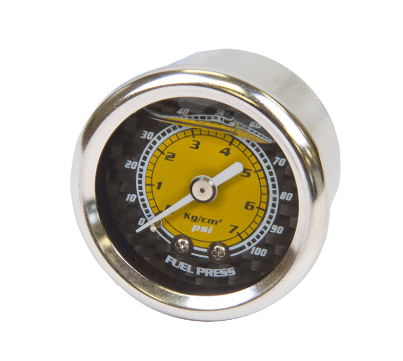 NRG Fuel Regulator Gauge (Carbon Fiber Finish) - 100Psi FRG-100CF Photo - Primary