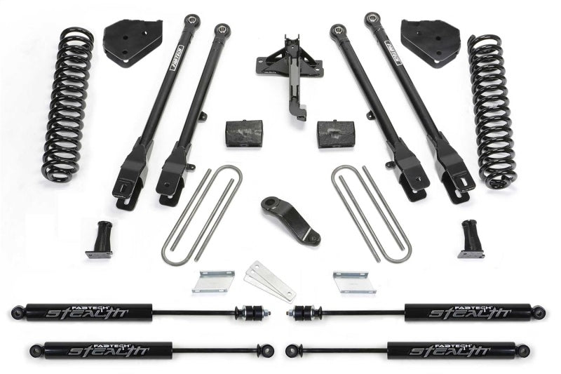 Fabtech 19-20 Ford F450/550 4WD 6in 4 Link System w/Stealth Shocks K2337M K2337M Photo - Primary