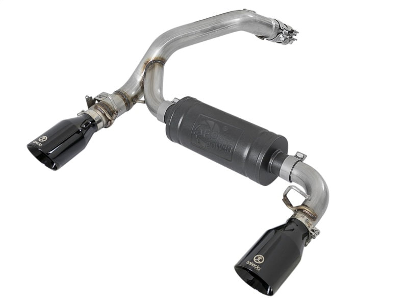 aFe Takeda 3in 304 SS Axle-Back Exhaust System w/ Black Tip 16-18 Ford 49-33104-B Photo - Primary