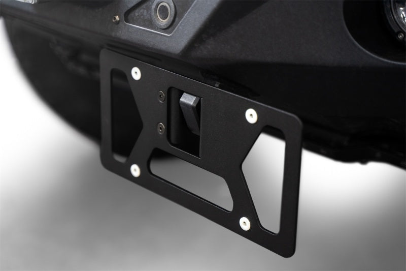 Addictive Desert Designs Clevis Mounted Front License Plate Bracket AC9905201NA AC9905201NA Photo - Mounted