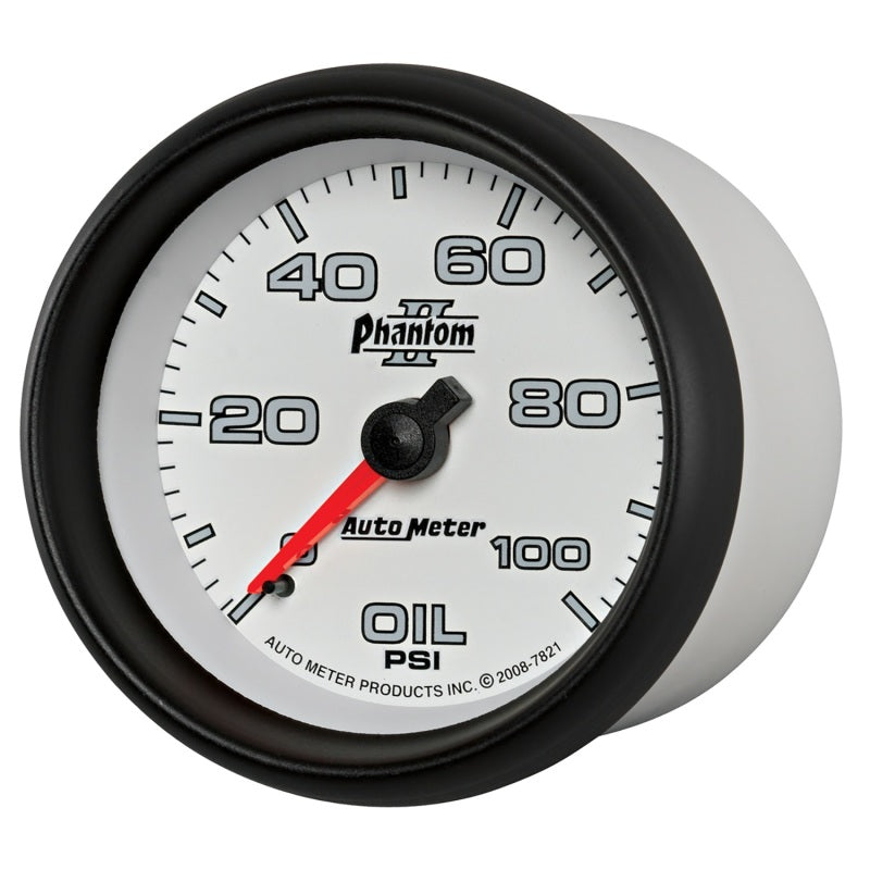 Autometer Gauge, Oil Pressure, 2 5/8", 100Psi, Mechanical, Phantom II 7821 User 2