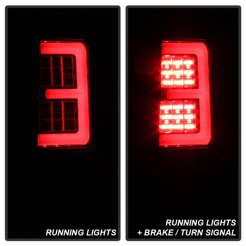 Spyder 07-10 Jeep Grand Cherokee Light Bar LED Tail Lights - Black ALT-YD-JGC07V2-LB-BK 5086655 5086655 Photo - Unmounted