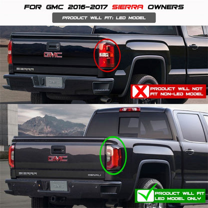 Spyder GMC Sierra 2016-2017 Light Bar LED Tail Lights - Red Clear ALT-YD-GS16-LED-RC 5083807 5083807 Photo - Mounted
