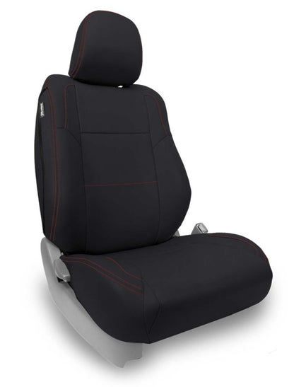PRP Seats PRP 12-15 Toyota Tacoma Front Seat Covers/ TRD/Sport Edition (Pair) - Black with Red Stitching B049-01 B049-01 Photo - Primary