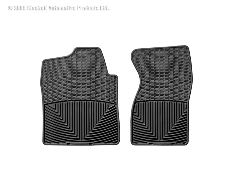 WeatherTech 99-00 Chevrolet Silverado Crew Cab Front Rubber Mats - Black W26 Photo - Primary