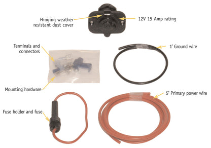 Tuffy Products Tuffy 12 V Power Source- Weather Resistant Cap- 15A 862 862 Photo - Close Up