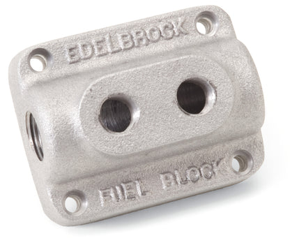 Edelbrock Fuel Block, Dual Carburetor, As Cast 1280 Photo - Unmounted