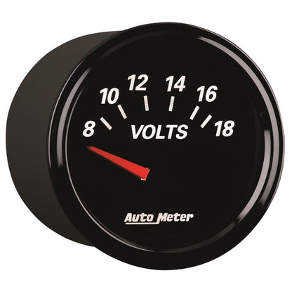 Autometer Designer Black II Series; Voltmeter Gauge; Electri 1293 User 6