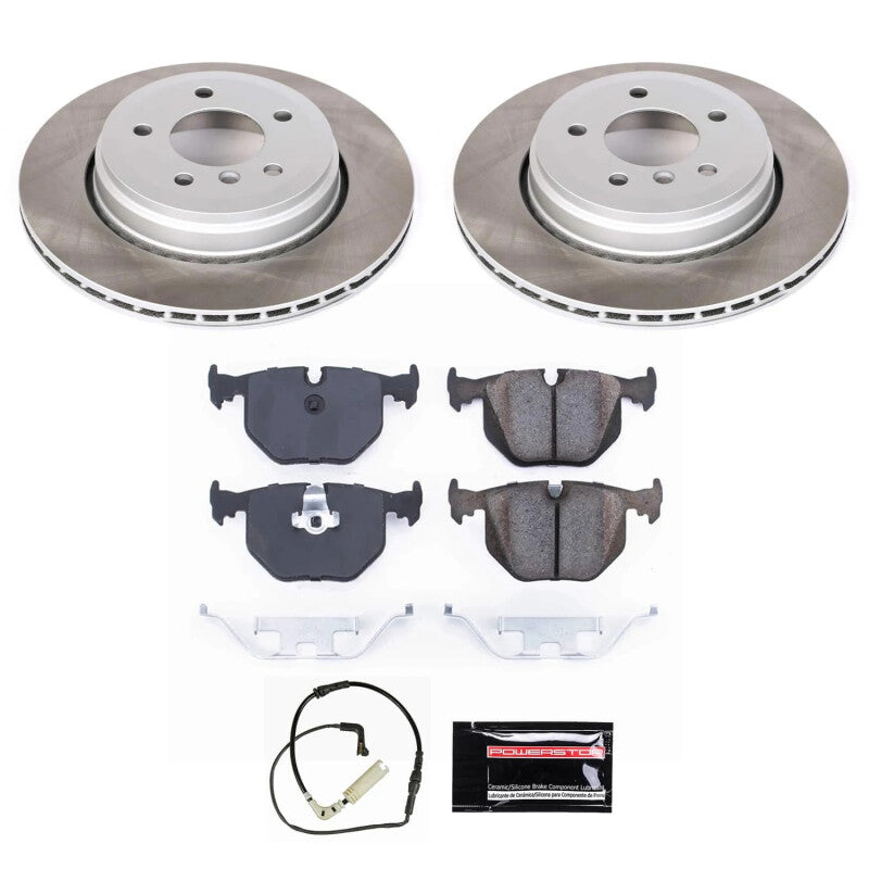 PowerStop Power Stop 04-07 BMW 530i Rear Semi-Coated Rotor Kit SC5361 SC5361 Photo - Primary