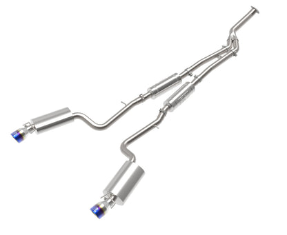 aFe POWER Takeda 16-17 Lexus IS200t L4-2.0L (t) 2.5in-3in 304 SS CB Exhaust w/ Blue Tip 49-36059-L 49-36059-L Photo - Primary