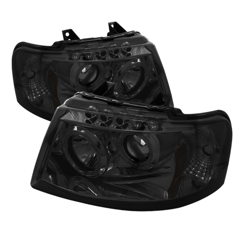 Spyder Ford Expedition 03-06 Projector Headlights LED Halo LED Smke (Not Included) PRO-YD-FE03-HL-SM 5033918 5033918 Photo - Primary