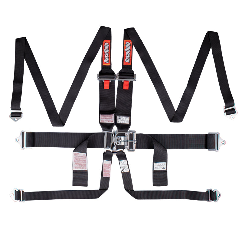 RaceQuip Black L & L 6pt HNR Seat Belt 718008 718008 Photo - Primary