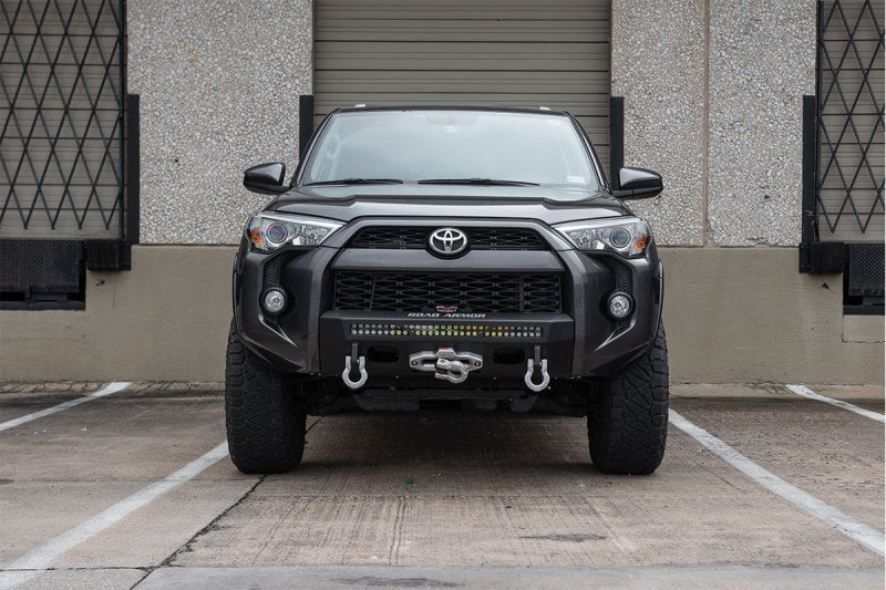 Road Armor 14-21 Toyota 4Runner Stealth Fr Low Profile Hidden Winch Bumper w/30in Single Row Light 9151FR0B 9151FR0B Photo - Primary