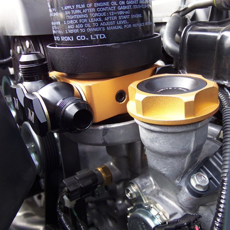 Mishimoto Oil Sandwich Plate Adapter w/ Rear Mounted Thermostat MMOP-SPTR User 2