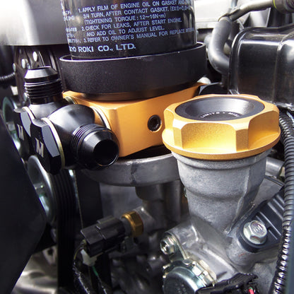 Mishimoto Oil Sandwich Plate Adapter w/ Rear Mounted Thermostat MMOP-SPTR User 2