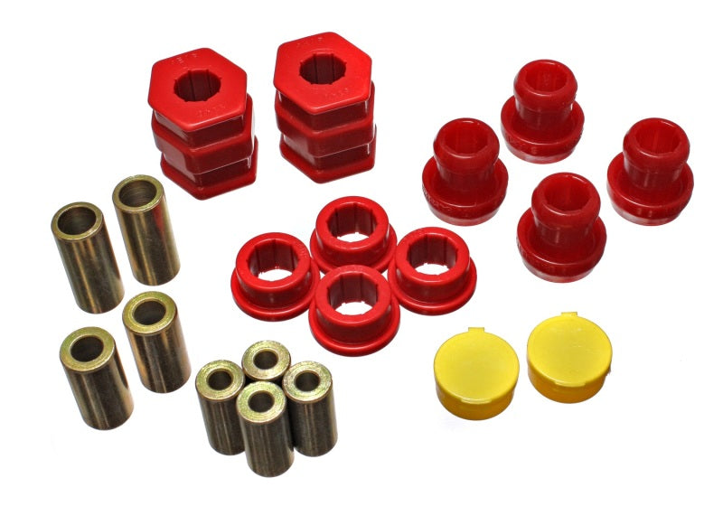 Energy Suspension Control Arm Bushing Set Red Honda Civic LX 1996-1998 16.3114R Photo - Primary