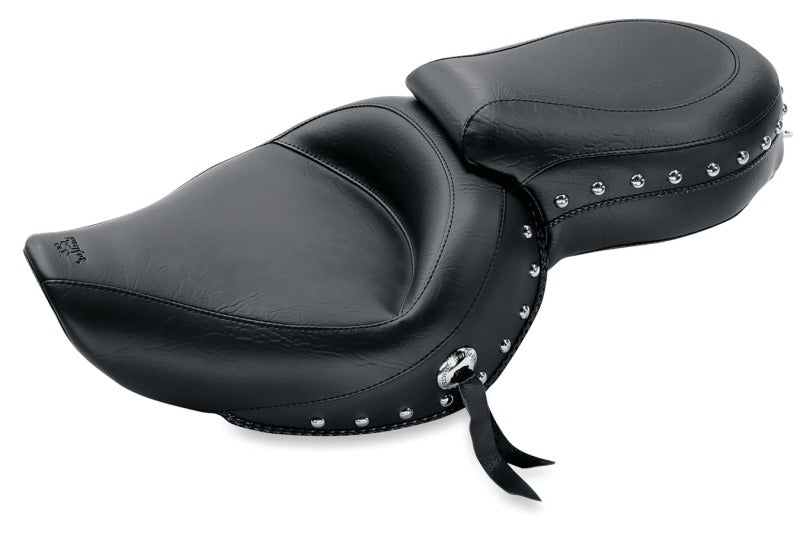 Mustang Motorcycle Mustang 04-21 Harley Sportster Wide Touring 1PC Seat w/Studs- Black 76142 76142 Photo - Primary