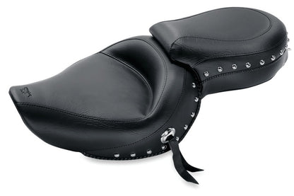 Mustang Motorcycle Mustang 04-21 Harley Sportster Wide Touring 1PC Seat w/Studs- Black 76142 76142 Photo - Primary