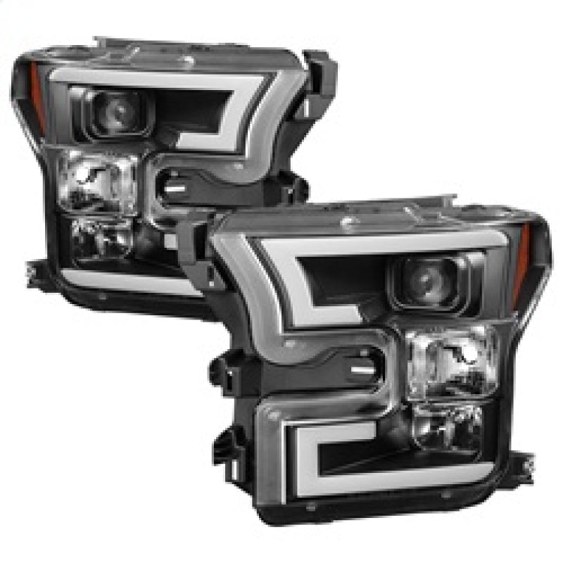 Spyder Ford F150 2015-2017 Projector Headlights - Light Bar DRL LED - Black PRO-YD-FF15015-LBDRL-BK 5083531 5083531 Photo - Primary