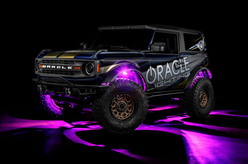 ORACLE Lighting Oracle Underbody RGB+W Wheel Well Rock Light Kit - 8 PCS - ColorSHIFT 5895-339-8 5895-339-8 Photo - lifestyle view