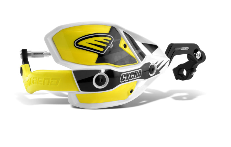 Cycra CRM Ultra 1-1/8 in. Clamp w/White Shields/Yellow Covers 1CYC-7408-55X 1CYC-7408-55X Photo - Primary