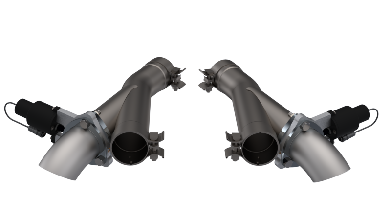 QTP 2018+ Jeep Grand Cherokee Trackhawk 2.75in 304SS Aggressor Cutout Dual Mid Pipes 527112 527112 Photo - Primary