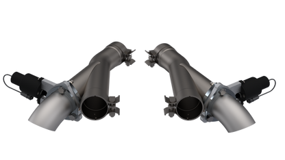 QTP 2018+ Jeep Grand Cherokee Trackhawk 2.75in 304SS Aggressor Cutout Dual Mid Pipes 527112 527112 Photo - Primary